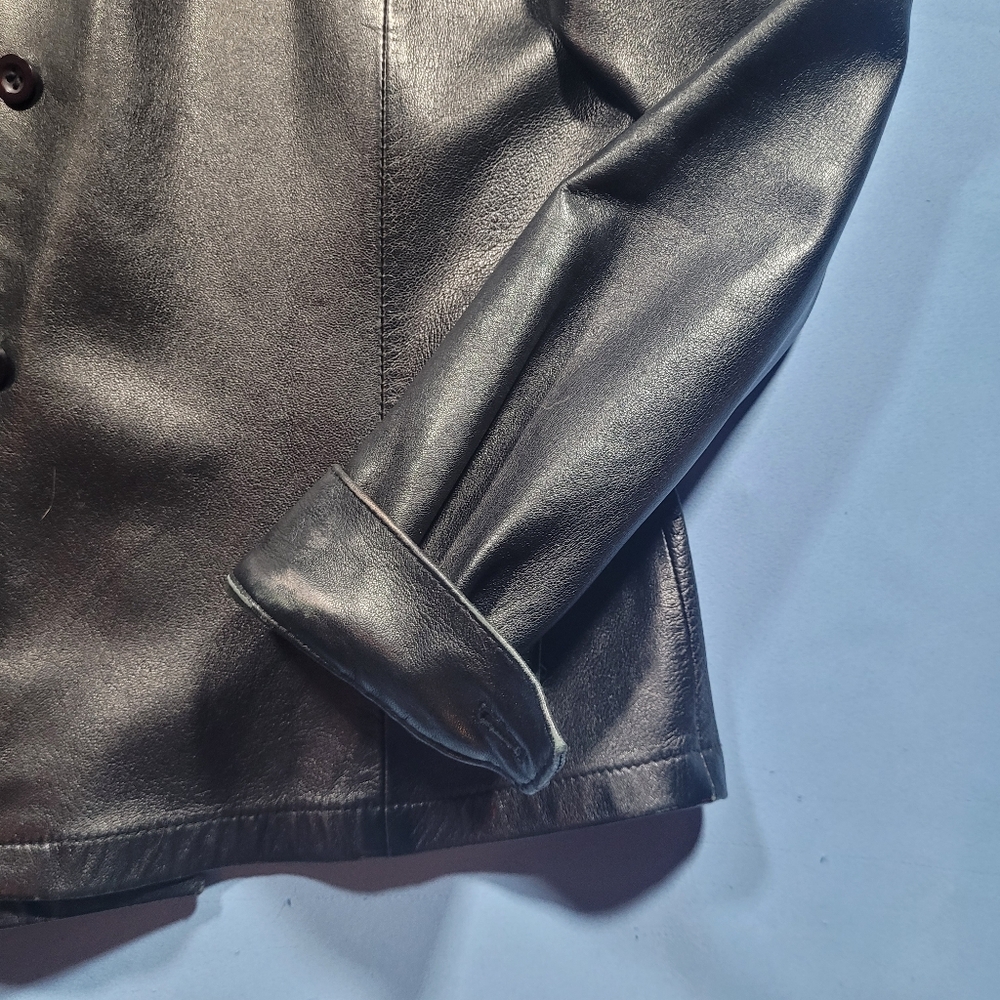 Vintage 90s leather shirt/jacket by Nicola Berti - Picture 8 of 8